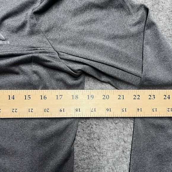 Adidas AeroReady Long Sleeve 1/4 Zip Pullover Shirt Top Women's Size Large Gray - Picture 6 of 7